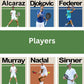 Set Of Three Tennis Posters – 2 Players + Court