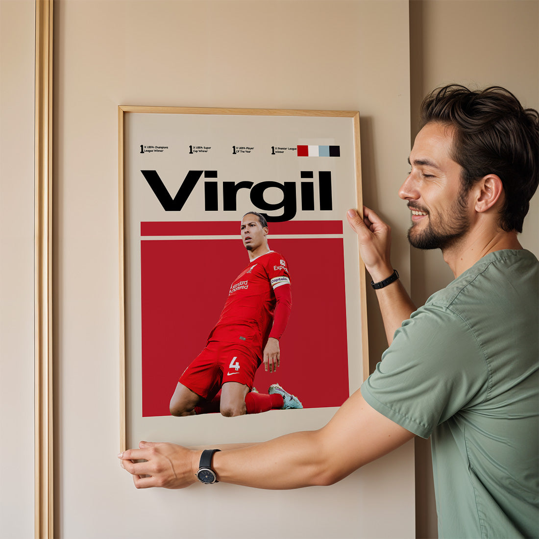 Liverpool - Virgil van Dijk Poster