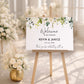 White Rose Wedding Welcome Sign