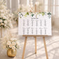 White Rose Wedding Seating Plan Sign