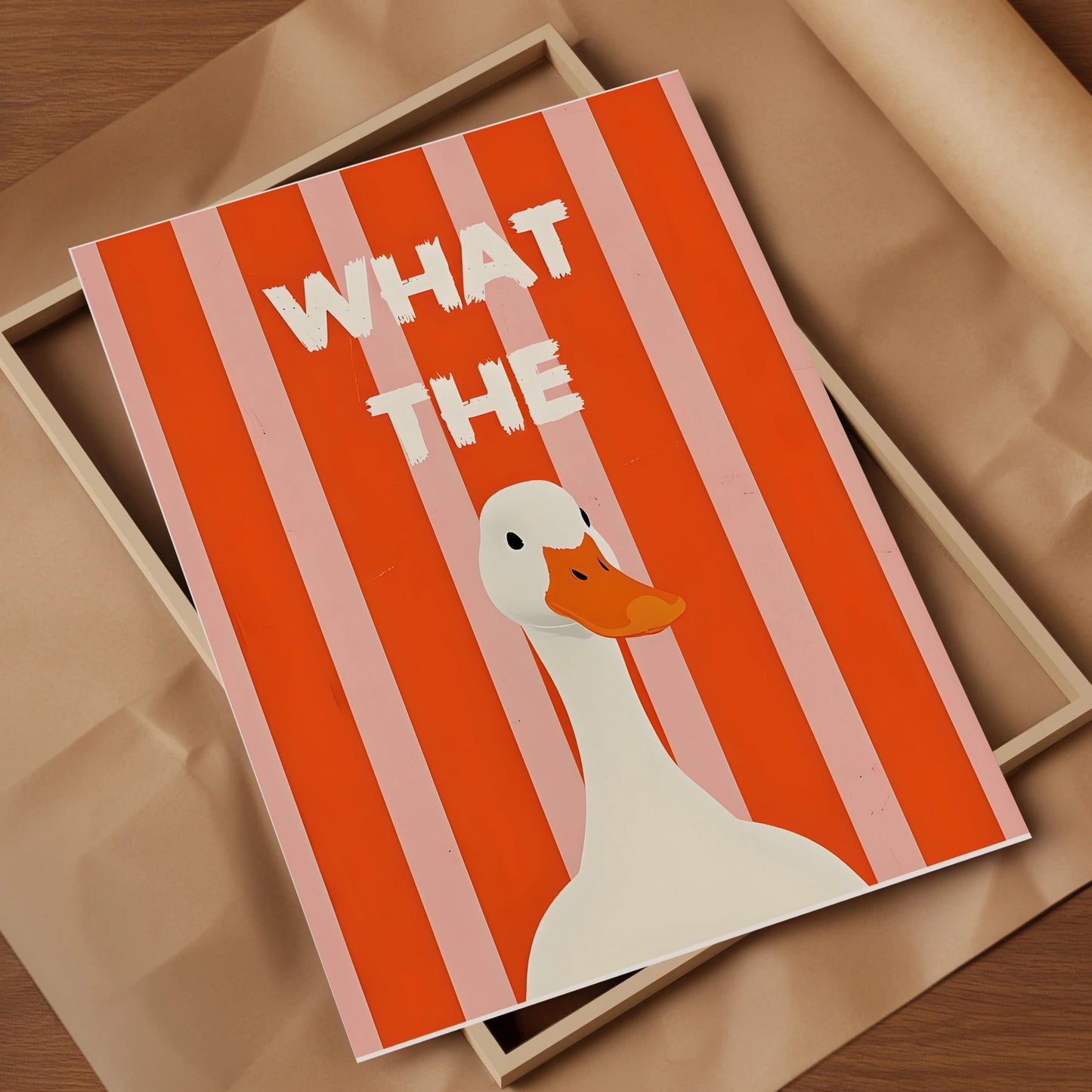 “What The Duck” Funny Poster