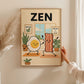 “Zen Breakfast” – Funny Yoga Poster