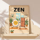 “Zen Breakfast” – Funny Yoga Poster