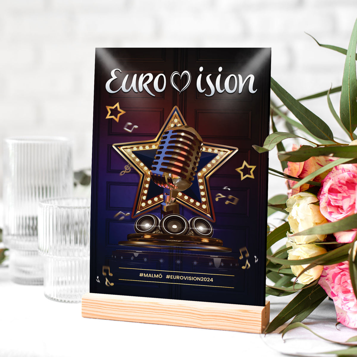 Eurovision Song Contest 2023 Selfie Frame and Sign – Smart Party Shop