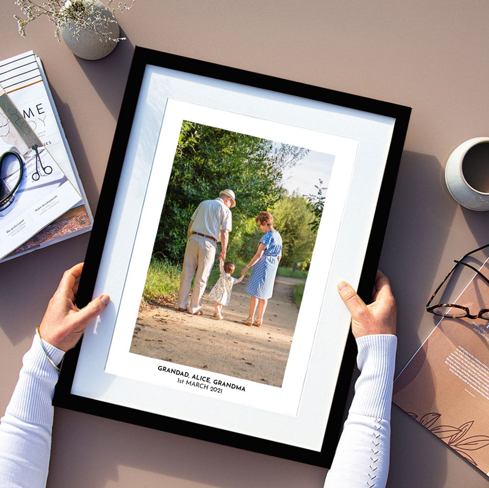 Personalised Grandparent Photo Print, Grandparent memory Frame, Grandparent Photo Frame, Grandparent photo Gift, Gift for Grandparent