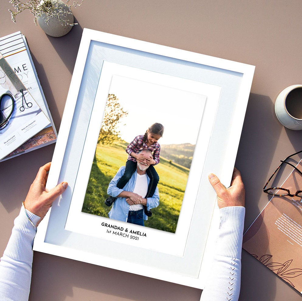 Personalised Grandparent Photo Print, Grandparent memory Frame, Grandparent Photo Frame, Grandparent photo Gift, Gift for Grandparent