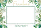 Greenery Hen Party Selfie Frame, Hen Party Photo Booth, Eucalyptus Selfie Frame, Bridal Shower Photo Prop Frame, PRINTED OR DIGITAL