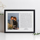 Song Lyrics Photo Print, Wedding Song Lyrics Gift, Wife Anniversary Gift, Song Lyrics Print, Husband Anniversary Gift, Christmas Gift Wife