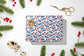 Henri Matisse Inspired Gift Wrap, Luxury Christmas Wrapping Paper, Festive Red and Blue Gift Wrapping Paper, Christmas Birds Gift wrap