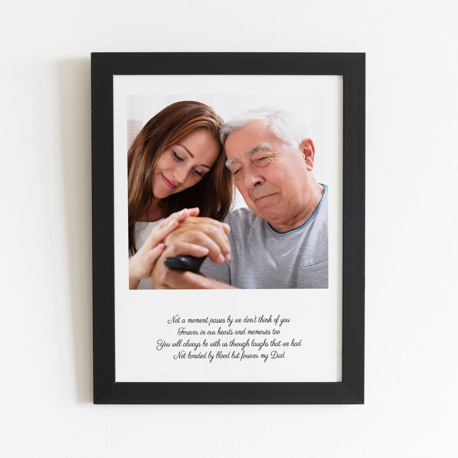 Memorial Poem and Photo Print, Memorial Gift, Dad Memorial framed photo, In Memory photo frame, Personalised Photo Frame, Dad Photo Frame