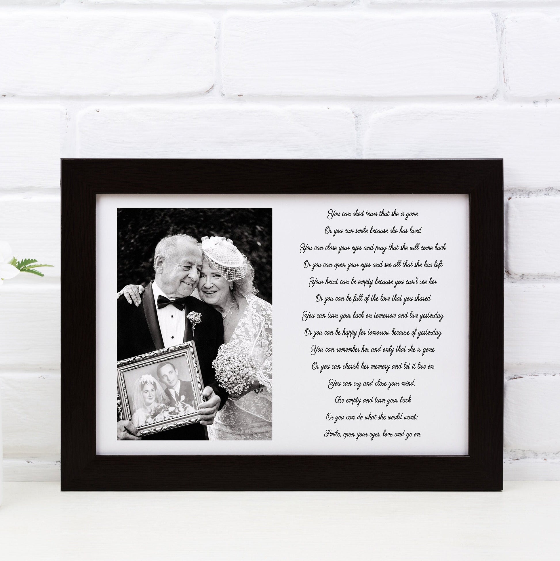 Memorial Poem and Photo Print, Memorial Gift, Dad Memorial framed photo, In Memory photo frame, Personalised Photo Frame, Dad Photo Frame