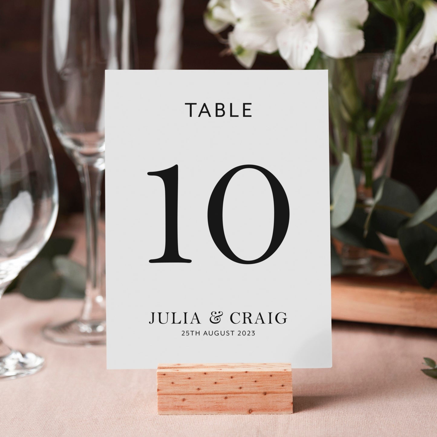 Minimalist Wedding Table Signs, Minimalist Table Numbers, Modern Table Decor Wedding, Wedding Table Number Card, White & Black Table Numbers