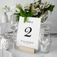 Minimalist Wedding Table Signs, Minimalist Table Numbers, Modern Table Decor Wedding, Wedding Table Number Card, White & Black Table Numbers