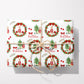 Personalised 1st Christmas Wrapping Paper, Luxury Rabbit Themed Xmas Wrapping Paper, Baby's First Christmas Wrapping Paper