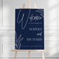 Welcome to our Wedding Sign, Simple Navy Wedding, Elegant Navy Wedding Decor, Navy Wedding Welcome Sign, Navy & White Wedding Entrance Sign