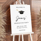 Graduation Party Sign, Minimalist Welcome to Graduation Sign, Graduation Decorations, College Graduation Party, Printed Foamboard