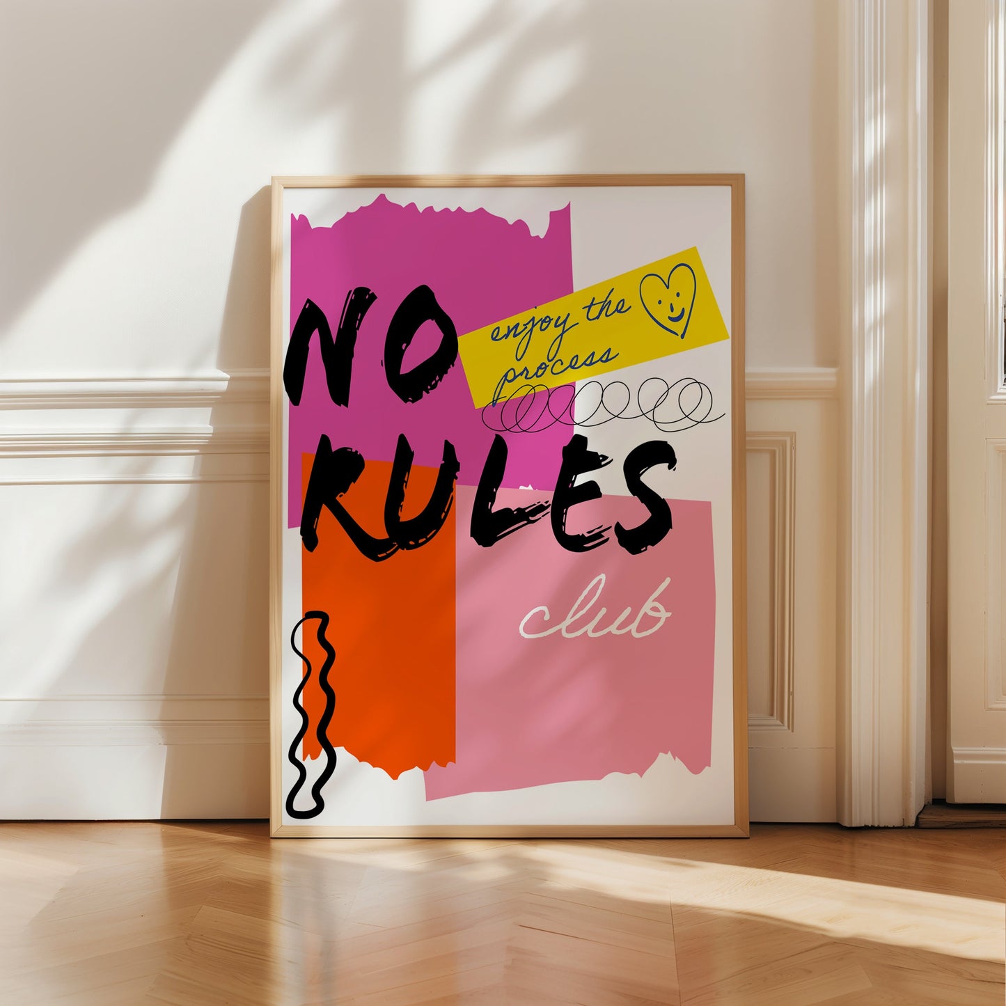 No Rules Poster, Rebellion Graffiti Poster, Preppy Aesthetic Maximalist Poster, College Dorm Art, Trending Aesthetic Decor, Digital