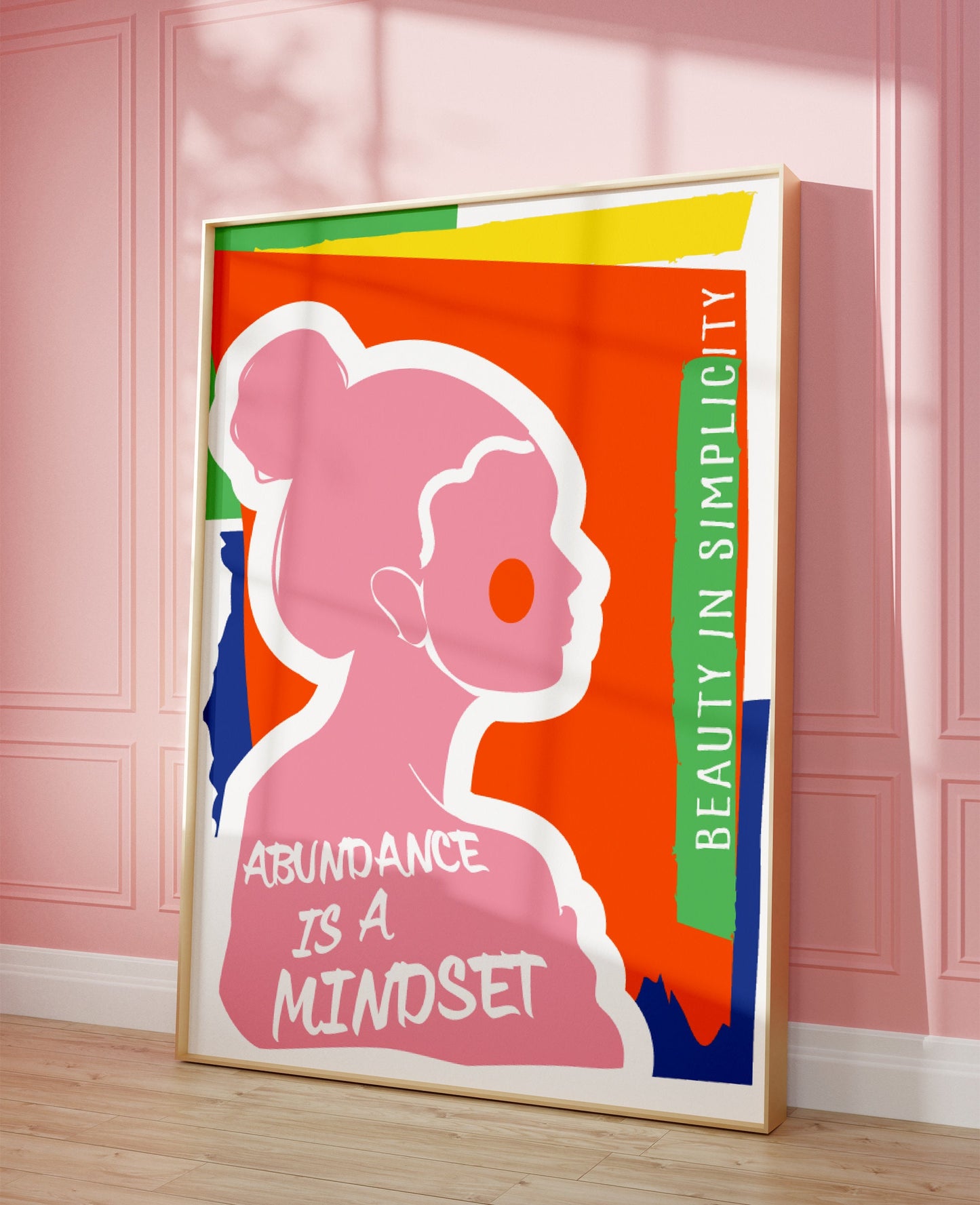 Mindset Poster Abundance is a Mindset Modern Poster Positivity Poster