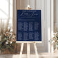 Elegant Navy Wedding Table Plan, Navy Seating Plan, Simple Navy Wedding Table Plan, Navy Find Your Seat Sign, Navy Wedding Entrance