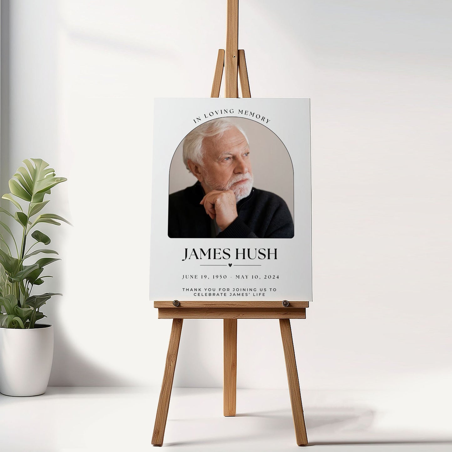 Personalised Funeral Memorial Sign In Loving Memory Funeral Sign Foamboard Funeral Sign Remembrance Foam Signs Photo Memorial Signs