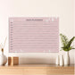 Pink 2025 Year Wall Calendar, A1 Year Planner, Large Annual Wall Planner, A1 Office Wall Planner, Year to View Calendar, Monthly Calendar