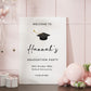 Graduation Party Sign, Minimalist Welcome to Graduation Sign, Graduation Decorations, College Graduation Party, Printed Foamboard