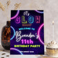 Glow Party Welcome Sign Neon Glow Birthday Party Custom Sign Girls Birthday Party Sign Let's Glow Crazy Party Sign School Leavers Party Sign