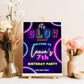 Glow Party Welcome Sign Neon Glow Birthday Party Custom Sign Girls Birthday Party Sign Let's Glow Crazy Party Sign School Leavers Party Sign