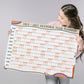 Academic Wall Calendar 2024-2025, Retro A1 School Year Classroom Wall Planner, Large Teacher Wall Planner, Student Academic Wall Calendar