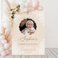 Personalised Baptism Welcome Sign with Photo Christening Welcome Sign Daughter Baptism Day Neutral Naming Day Sign, Printed Foamboard