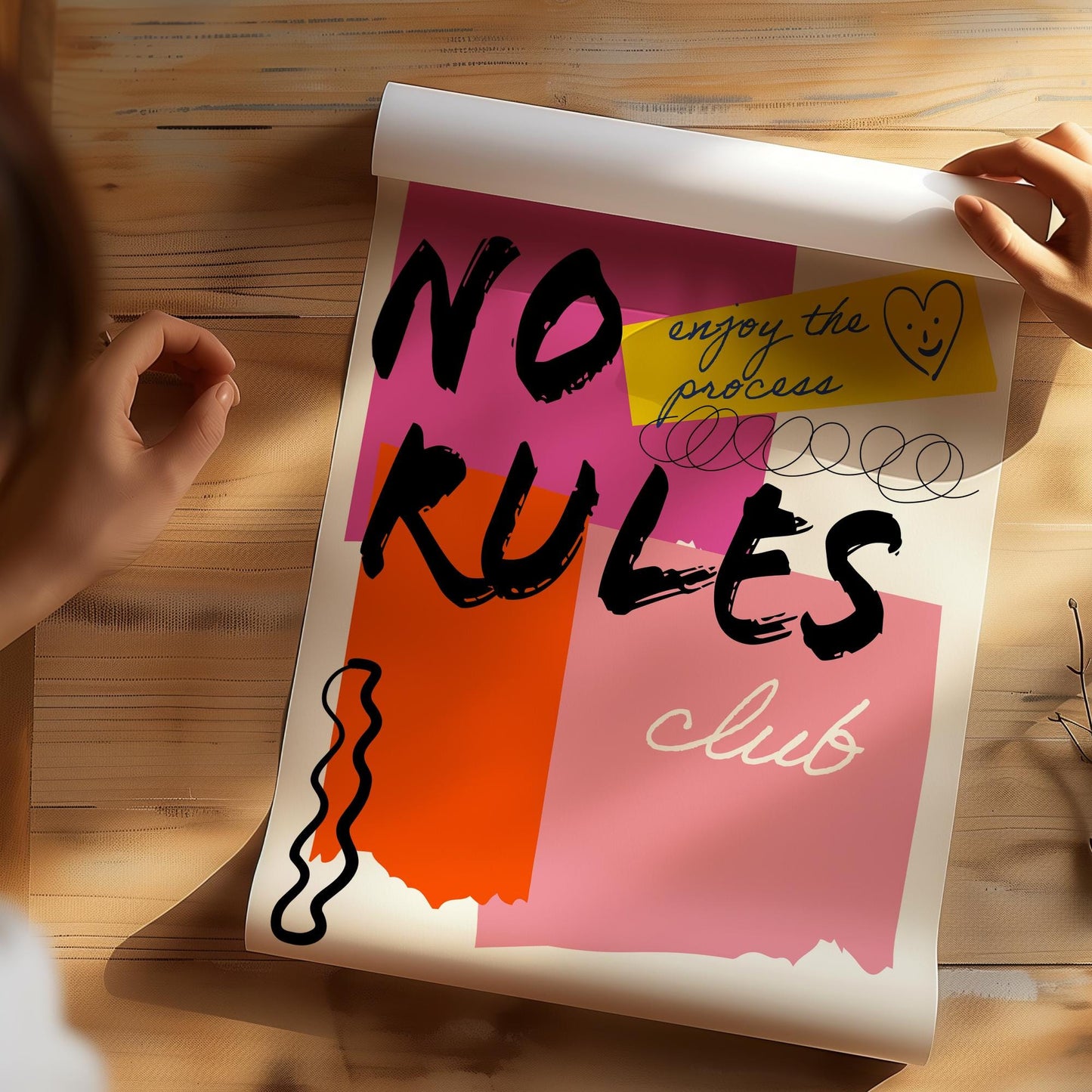 No Rules Poster, Rebellion Graffiti Poster, Preppy Aesthetic Maximalist Poster, College Dorm Art, Trending Aesthetic Decor, Digital
