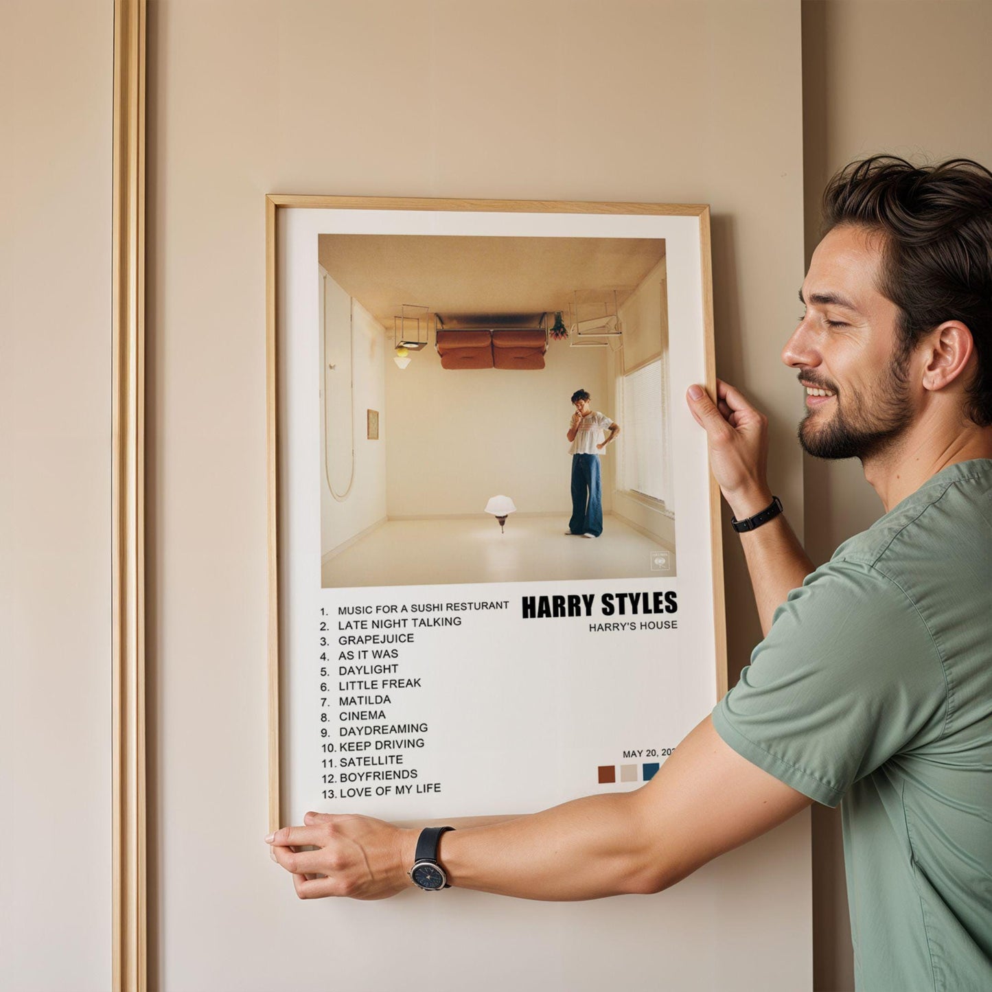 Set of 3 Personalised Album Posters, Choose Your Own Album Poster, Printed Album Print, Favorite Album, Artist Cover, Unframed Poster