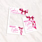 Pink Bow Birthday Photobooth Frame + Welcome Sign - 2 Piece Set- Bow Birthday Sign, 18th Birthday, 21st Birthday, 30th Birthday, ANY AGE