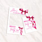 Pink Bow Birthday Photobooth Frame + Welcome Sign - 2 Piece Set- Bow Birthday Sign, 18th Birthday, 21st Birthday, 30th Birthday, ANY AGE