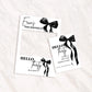 Black Bow Birthday Photobooth Frame + Welcome Sign - 2 Piece Set- Bow Birthday Sign, 18th Birthday, 21st Birthday, 30th Birthday, ANY AGE