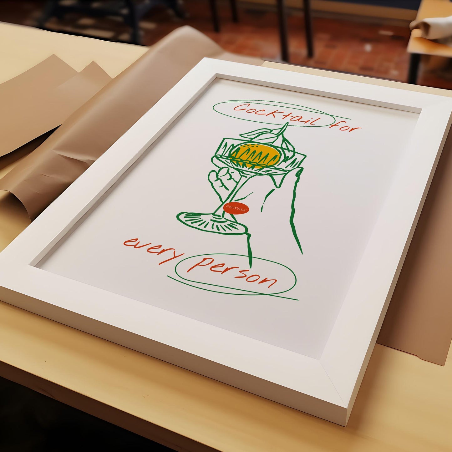 Italian fruit poster featuring vintage lemon illustration on fine art paper