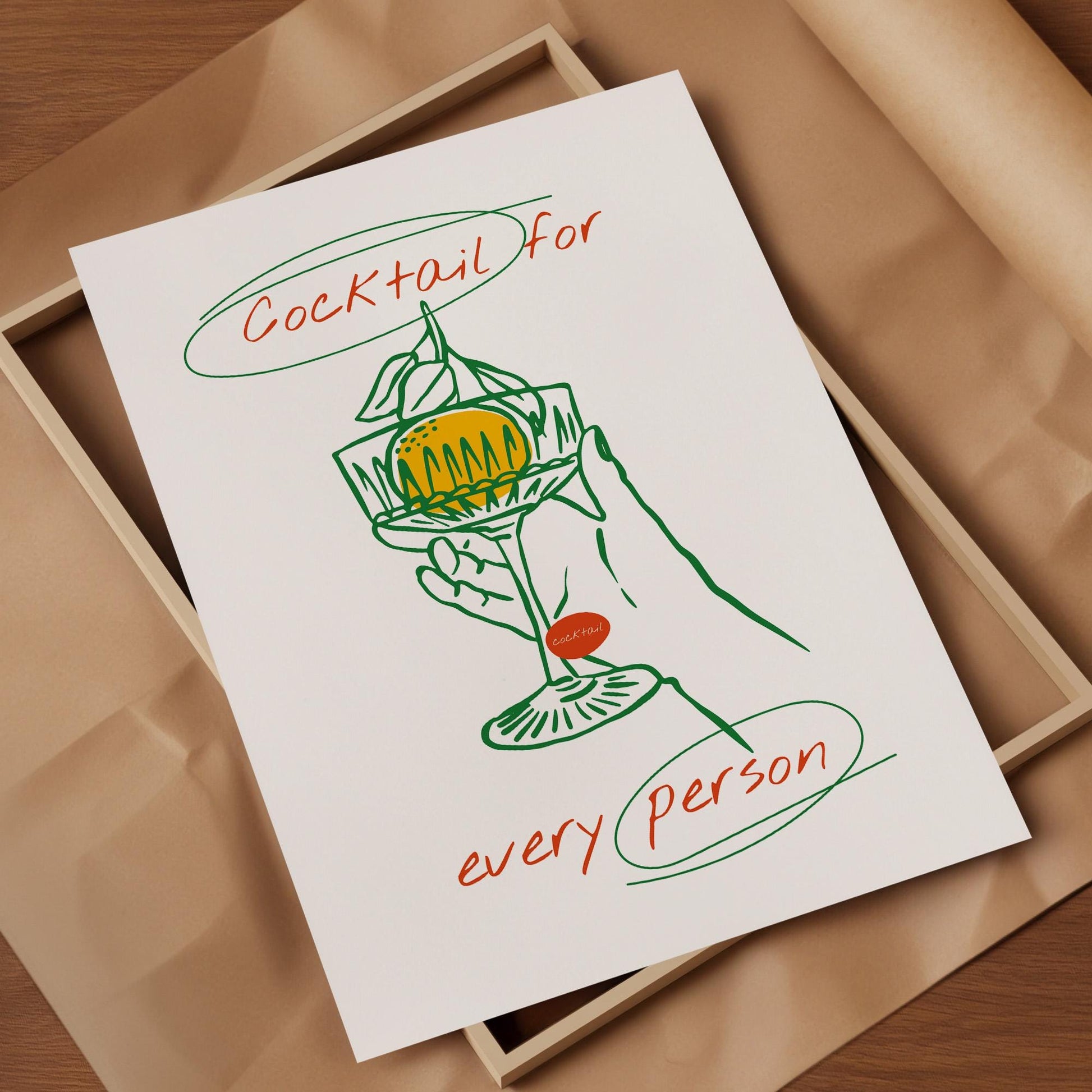 Mediterranean kitchen wall print featuring lemons and botanical elements