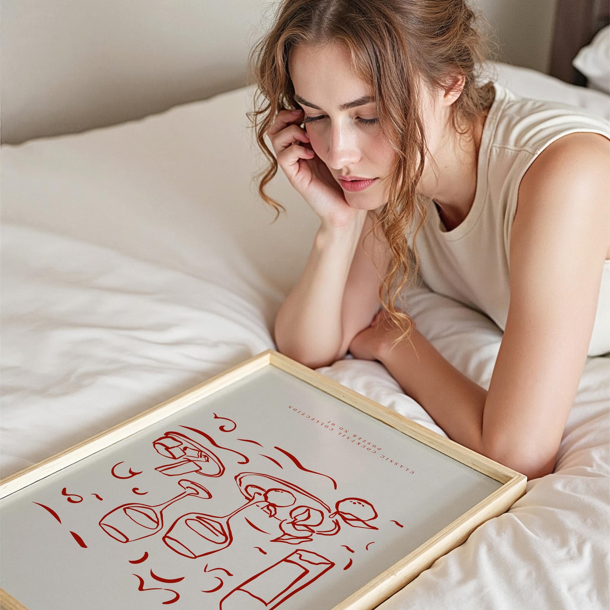 Classic Cocktail Collection Wall Art Print Wine Bar Decor Vintage Kitchen Poster Minimalist Line Art Fine Art | UNFRAMED POSTER