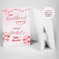A Little Sweetheart Is On The Way Baby Shower Welcome Sign, Pink Valentine Baby Shower Invite, Red Sweetheart Baby Shower Foamboard Sign