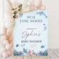 Sea You Soon Baby Shower Welcome Sign, Ocean Baby Shower Decorations, Under the Sea, Baby On The Way Foamboard Sign