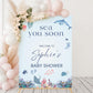 Sea You Soon Baby Shower Welcome Sign, Ocean Baby Shower Decorations, Under the Sea, Baby On The Way Foamboard Sign