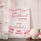 A Little Sweetheart Is On The Way Baby Shower Welcome Sign, Pink Valentine Baby Shower Invite, Red Sweetheart Baby Shower Foamboard Sign