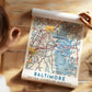 Vintage Baltimore Map Poster, Maryland City Art Print (Digital Download)