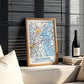 Vintage Baltimore Map Poster, Maryland City Art Print (Digital Download)