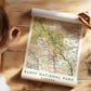 Vintage Banff National Park Map Poster, Canada Travel Wall Art (Digital Download)