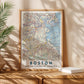 Vintage Boston Map Print, Massachusetts City Wall Art (Digital Download)