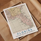 Vintage Florida Map Print, Travel Wall Art (Digital Download)