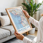 Monterey Bay Vintage Map Print, California Coastal Travel Poster (Digital Download)