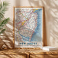 Vintage New Jersey Map Print, Jersey Shore Wall Art (Digital Download)