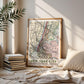 New York City Vintage Map Print, NYC Wall Art (Digital Download)